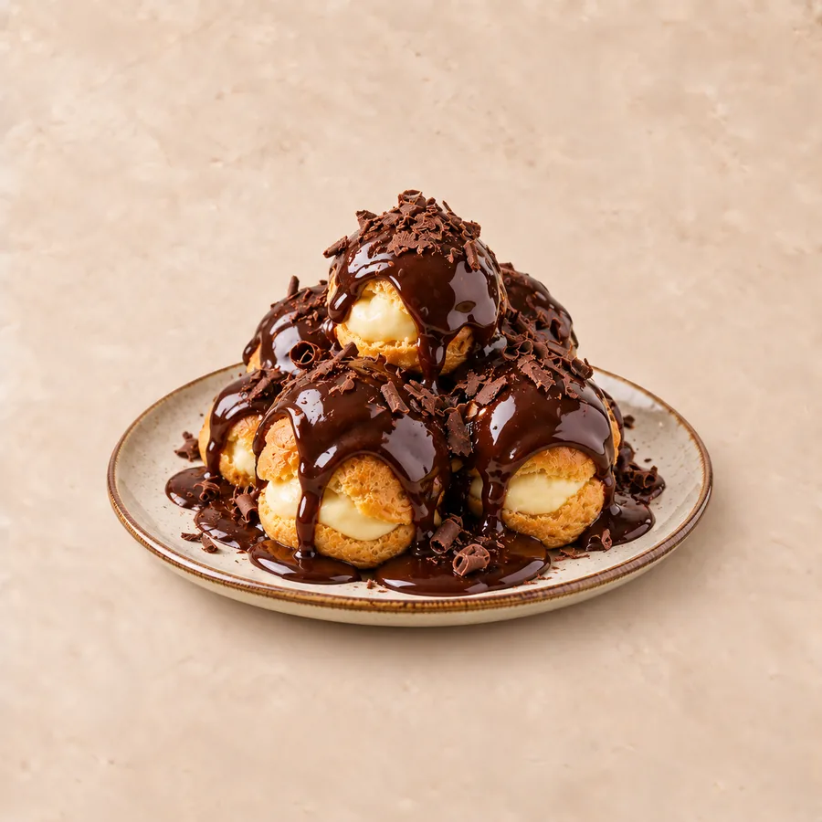 Çikolata Soslu Profiterol